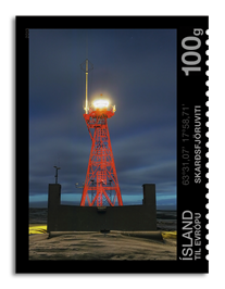 590B - Lighthouses III - The Skarðsfjara lighthouse - Self-adhesive
