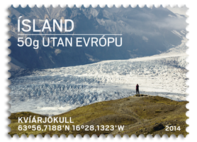 600B - Tourist Stamps III - The Kvíar glacier - 50g World