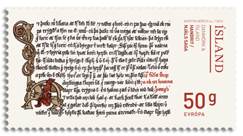 606B - Iceland-Denmark Joint Issue - Manuscripts - Self-adhesive