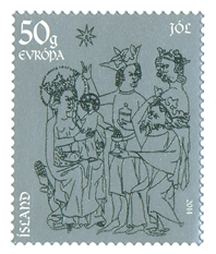 611C - Christmas Stamp 2014 - Self-adhesive