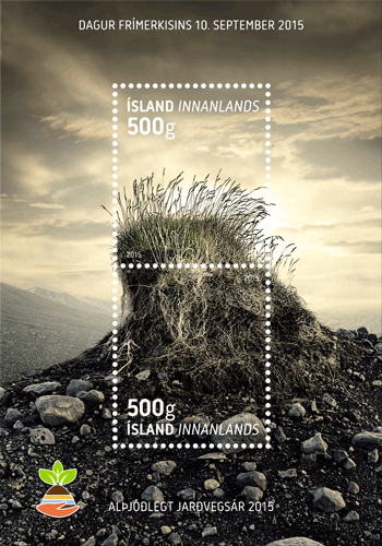 623A - Day of the Stamp - The International Year of Soils - 2 x 500g innanlands 2015