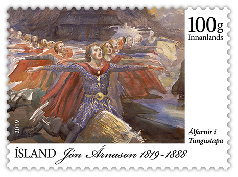 684A - Jón Árnason þjóðsagnasafnari - 200 ára minning - Sjálflímandi - 100g innanlands