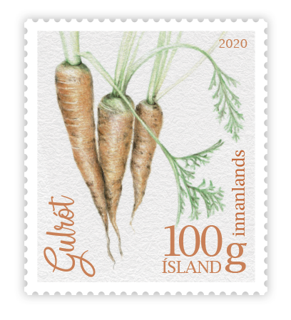 699A - Icelandic garden vegetables I - Carrot - Self-adhesive- 100g domestic