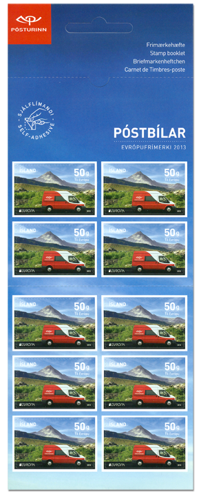 H103 - Europa Stamps 2013 – Postal Vehicles - Self-adhesive