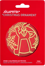 J08G1 - Christmas Ornament 2008 - Gold coloured