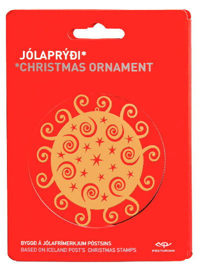 J12G1 - Christmas Ornaments 2012 - Gold coloured