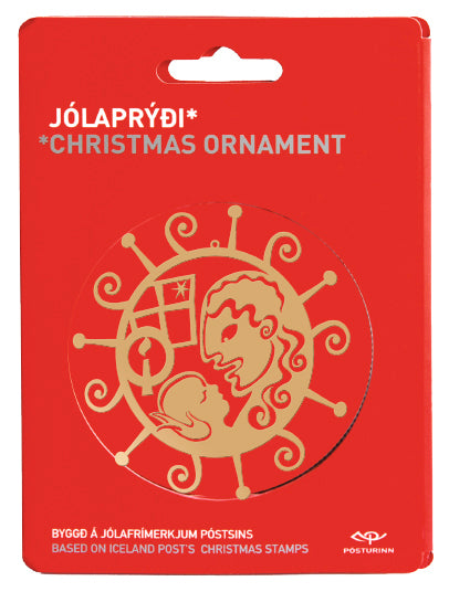 J12G3 - Christmas Ornaments 2012 - Gold coloured