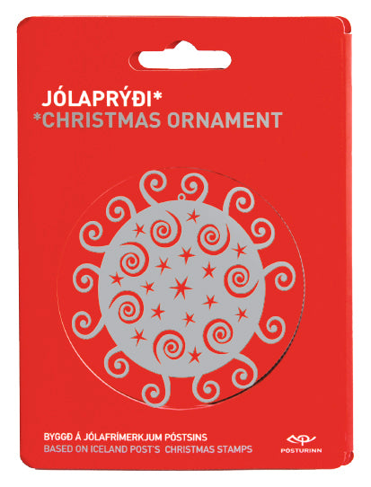 J12S1 - Christmas Ornaments 2012 - Silver coloured