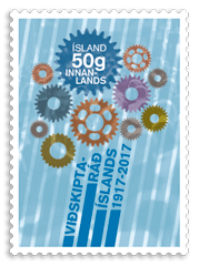 651A - Iceland Chamber of Commerce 100th Anniversary - Self-adhesive