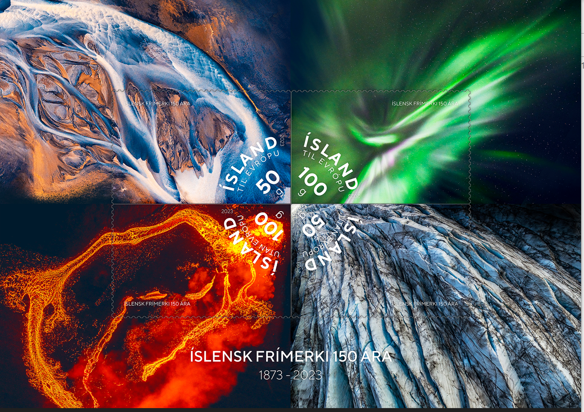 706A - 150 Years Since the First Stamp was issued in Iceland (minisheet)