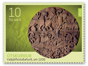 533A - Icelandic Craftmanship II - Carving in bone and wood - The door of Valþjófsstaðir
