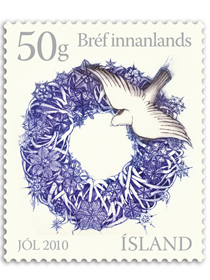 546A - Christmas Stamp 2010 - Self-adhesive