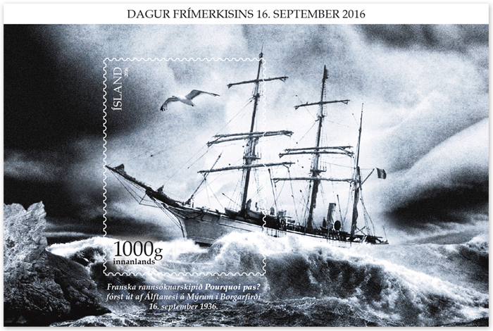 638A - Pourquoi-Pas? – 80th Memorial Anniversary - self adhesive - 2016