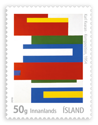 639A - Icelandic Art VII - Karl Kvaran - Komposition, 1954