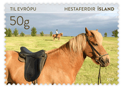 645A - Tourist Stamps VI - Horse-riding - 50g to Europe