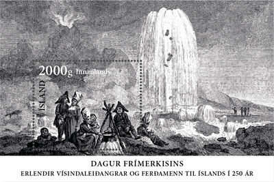 654A - Day of the Stamp – 250 years of foreign expeditions and traveling to Iceland - 2017