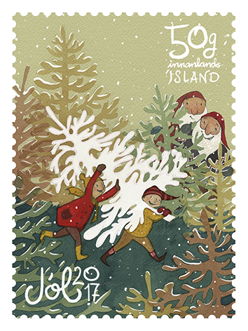 656B - Christmas Stamp 2017 - Self-adhesive