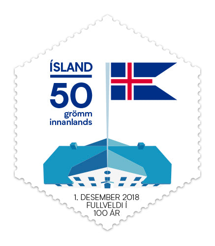 657B - Centenary of Icelandic Independence and Sovereignty - The Government House - Self-adhesive - 50g domestic