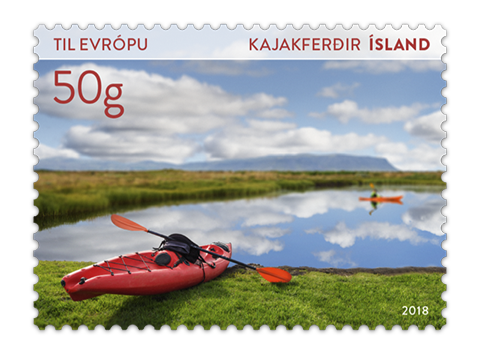 663A - Tourist stamps VII – Kayaking - 50g to Europe