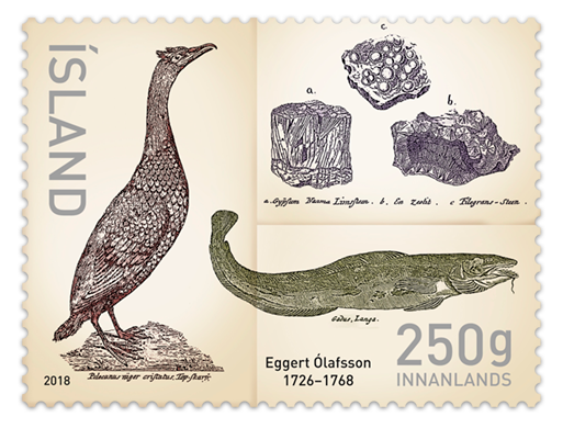 666A - Eggert Ólafsson 250th Anniversary - Self-adhesive - 250g domestic