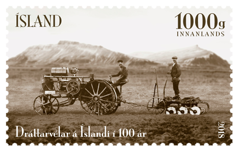 671A - The Akranes tractor - The beginning og mechanised agriculture - Self-adhesive - 1000g domestic