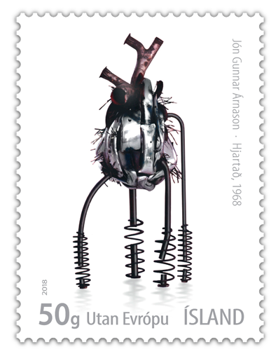 674C - Icelandic Art IX - SÚM - Jón Gunnar Árnason - Heart - 50g World