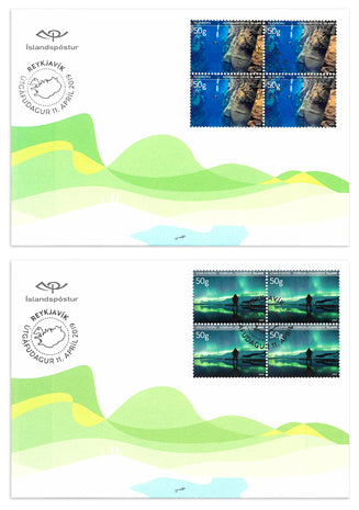 681FDC4 - Tourist Stamps VIII – Diving and Northern Lights Tours 