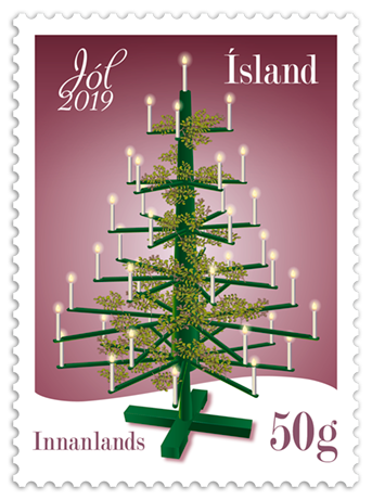 690A - Jólafrímerki 2019 - Gömul jólatré - Sjálflímandi - 50g innanlands