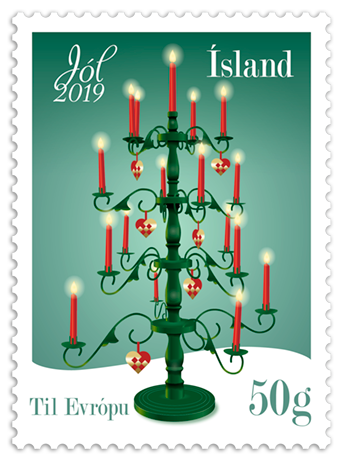 690B - Christmas Stamps 2019 - Self-adhesive - 50g to Europe