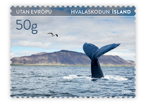 697B Tourist stamps IX - Whale watching - Self-adhesive - 50g outside Europe
