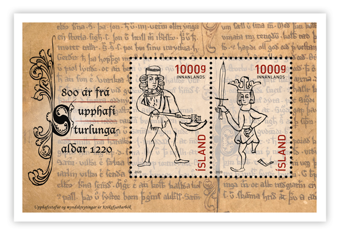 703A - 800 years since the start of the Age of the Sturlungs in 1220. 2 x 1000g domestic 