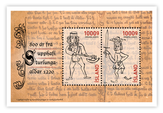 703A - 800 years since the start of the Age of the Sturlungs in 1220. 2 x 1000g domestic 