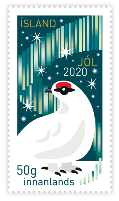 705A Christmas stamps 2020 - Ptarmigan in winter camouflage- Self-adhesice - 50g domestic