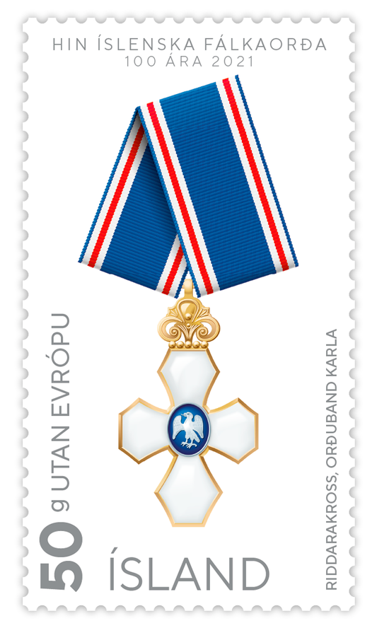 704C - Order of the Falcon, centenary in 2021 - Self-adhesive - 50g outside Europe