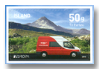 H103S - Europa Stamp 2013 - Postal Vehicles - Single stamp from H103 - Self-adhesive