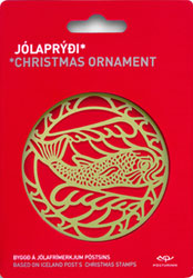 J09G4 - Christmas Ornament 2009 - Gold coloured 