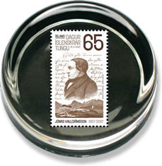 P101A - Paperweight Ø 68 mm - Jónas Hallgrímsson