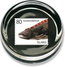 P519D - Paperweight Ø 68 mm - Rauðkembingur