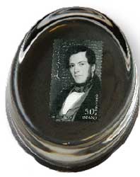 P556A - Paperweight Ø 68 mm - Jón Sigurðsson