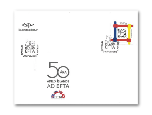 692FDCS - Iceland 50 years a member of EFTA 