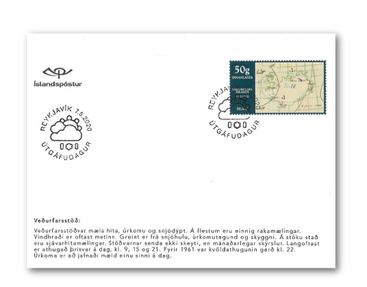 691FDCS - Centenary of the Icelandic Met Office 