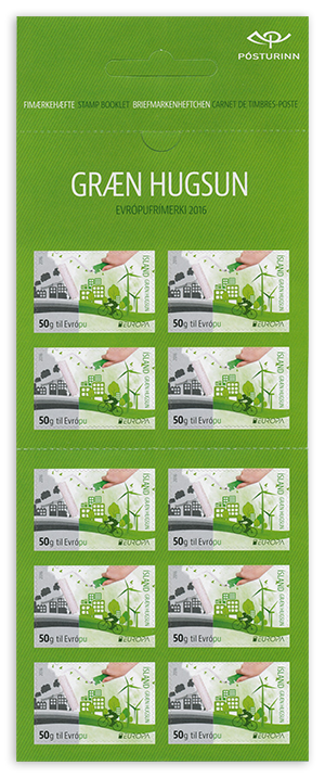 H113 - Europa Stamps 2016 – Think Green - Self-adhesive