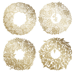 J10G - Christmas Ornaments 2010 - Gold coloured 